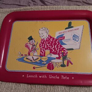 Vintage 1950's Supreme Bread Advertisement Lunch w Uncle Pete TV tray